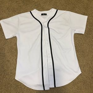 White baseball jersey